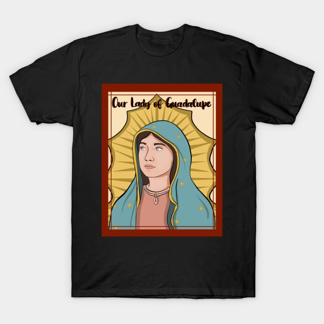 Our Lady of Guadalupe T-Shirt by mfrancescon13